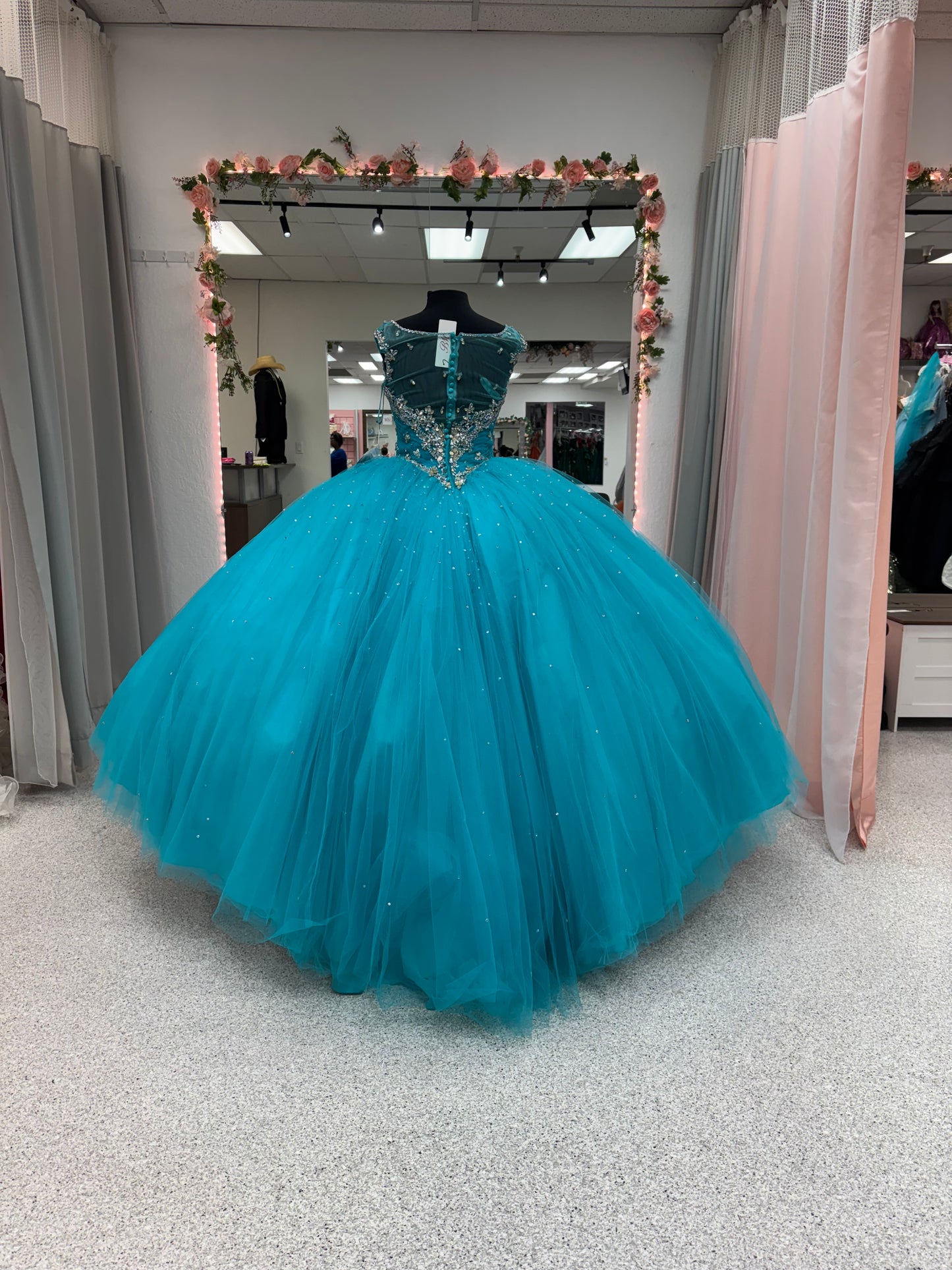 Capri Teal Bloom