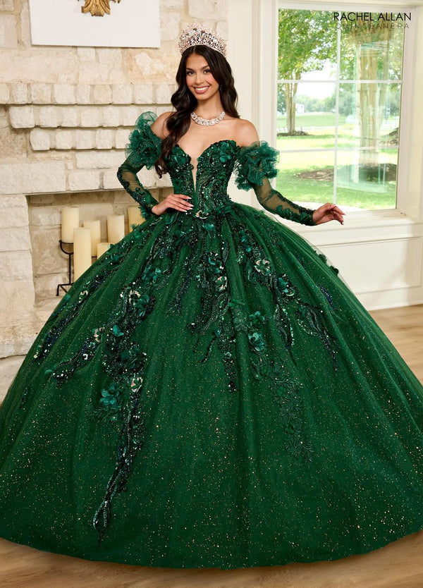 Rachel Allen RQ21184 — Emerald Quinceañera Dress
