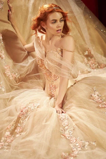Ragazza DV94-594 — Gold Quinceañera Dress