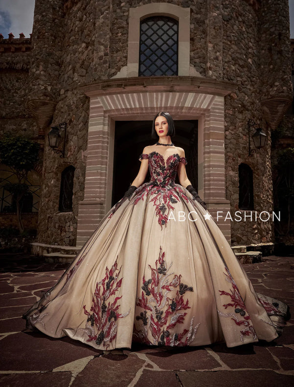 Ragazza EV10 610 — Gold Quinceañera Dress