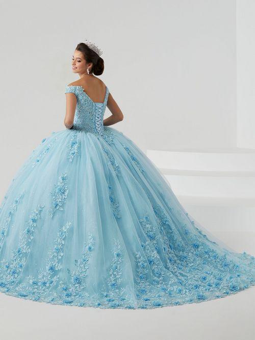 House of wu 26004 — Blue Quinceañera Dress