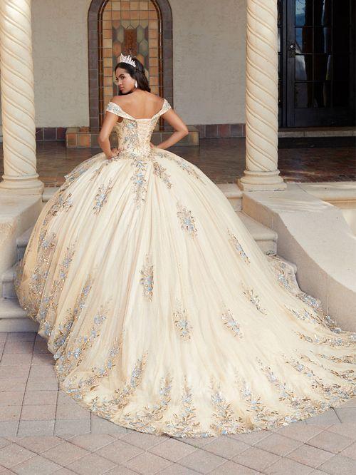 House of Wu 26058 — White Quinceañera Dress