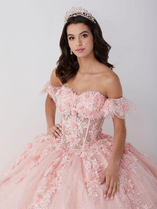 House of Wu 56465 — Pink Quinceañera Dress