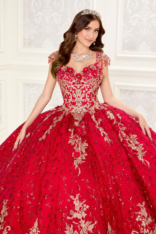 Princesa by Ariana Vara PR30088 — Red Quinceañera Dress