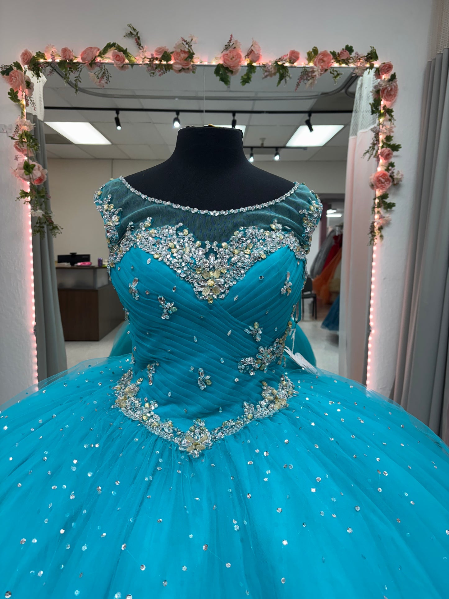 Capri Teal Bloom