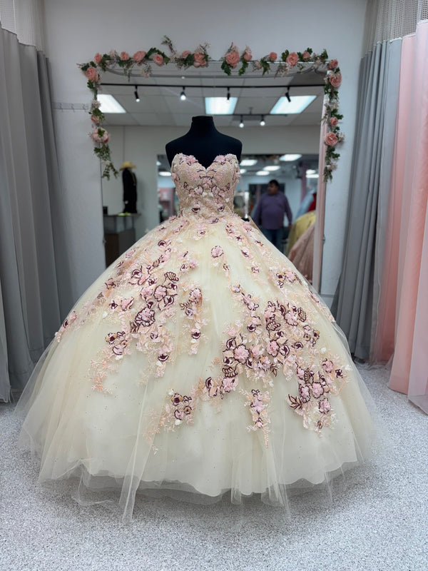 Floral Blush Elegance 2161 — Pink Quinceañera Dress