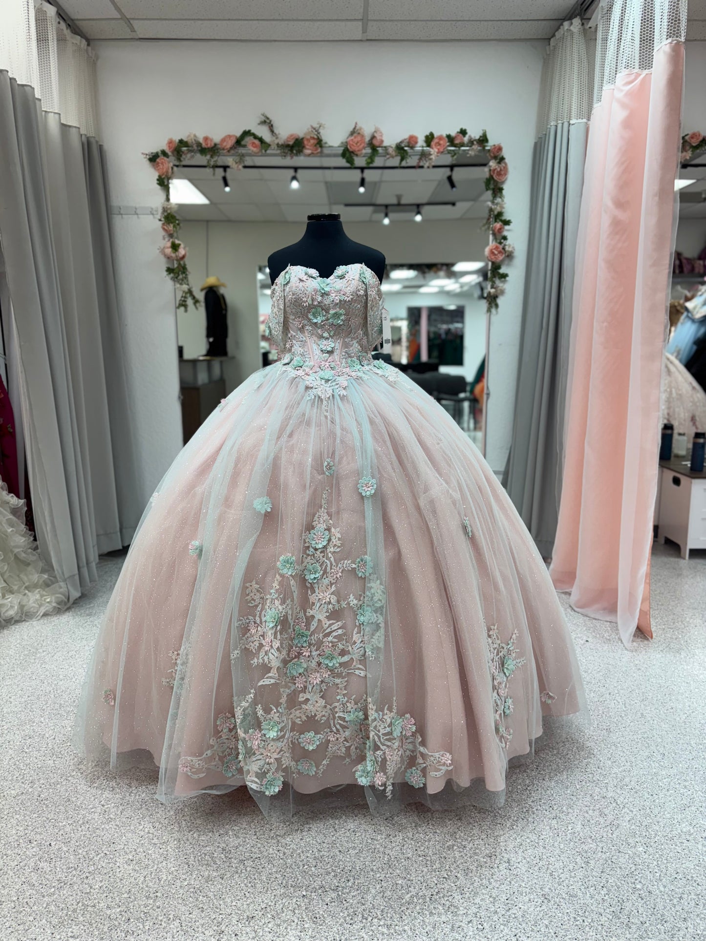 Aqua Blush Bloom 26055