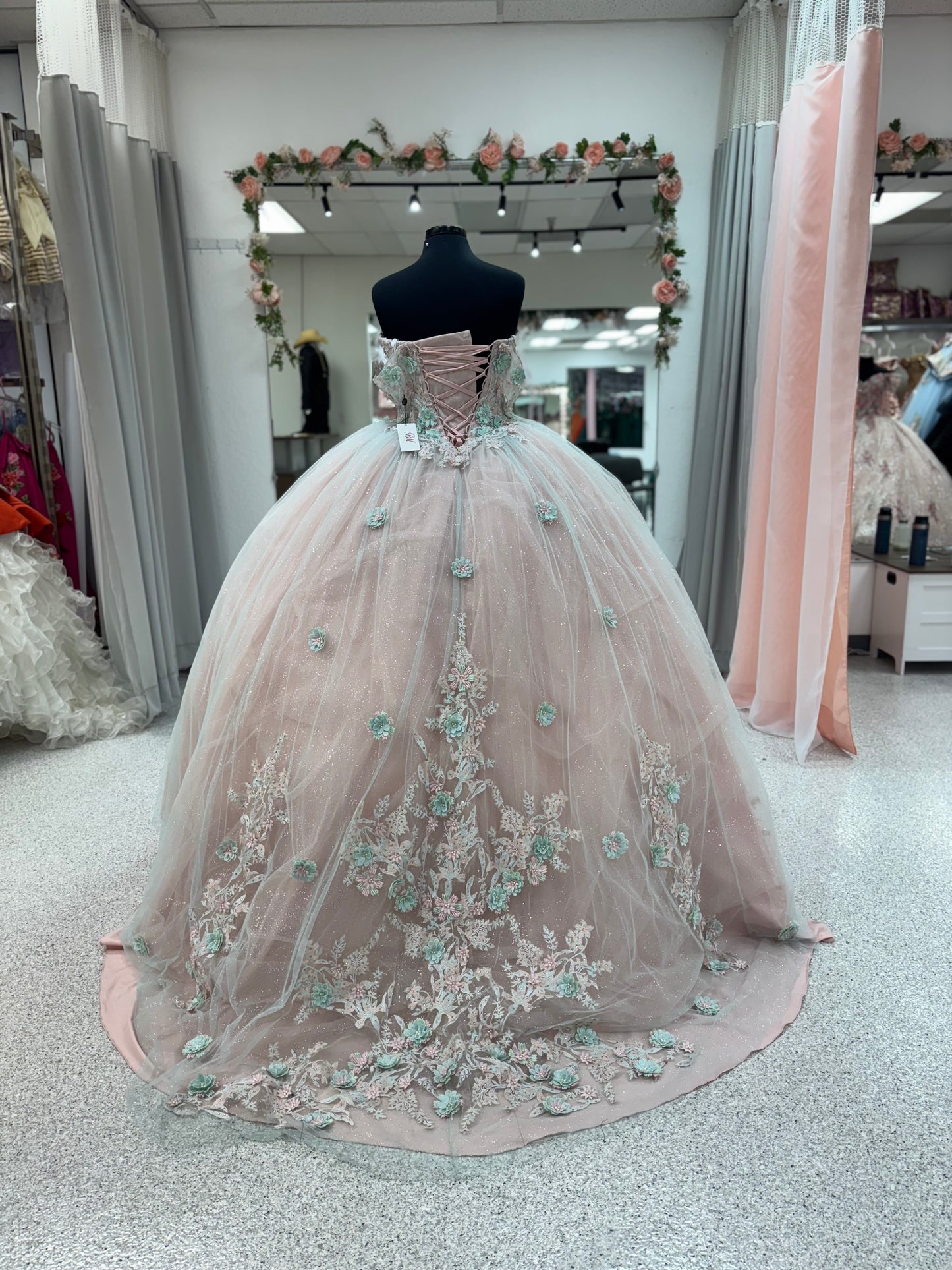 Aqua Blush Bloom 26055