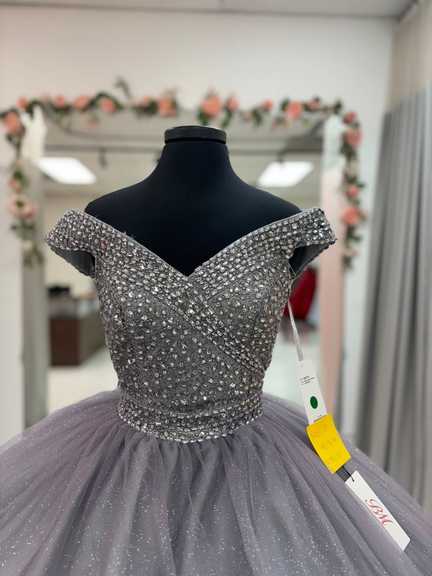 Slate Gray Stardust Elegance 56475