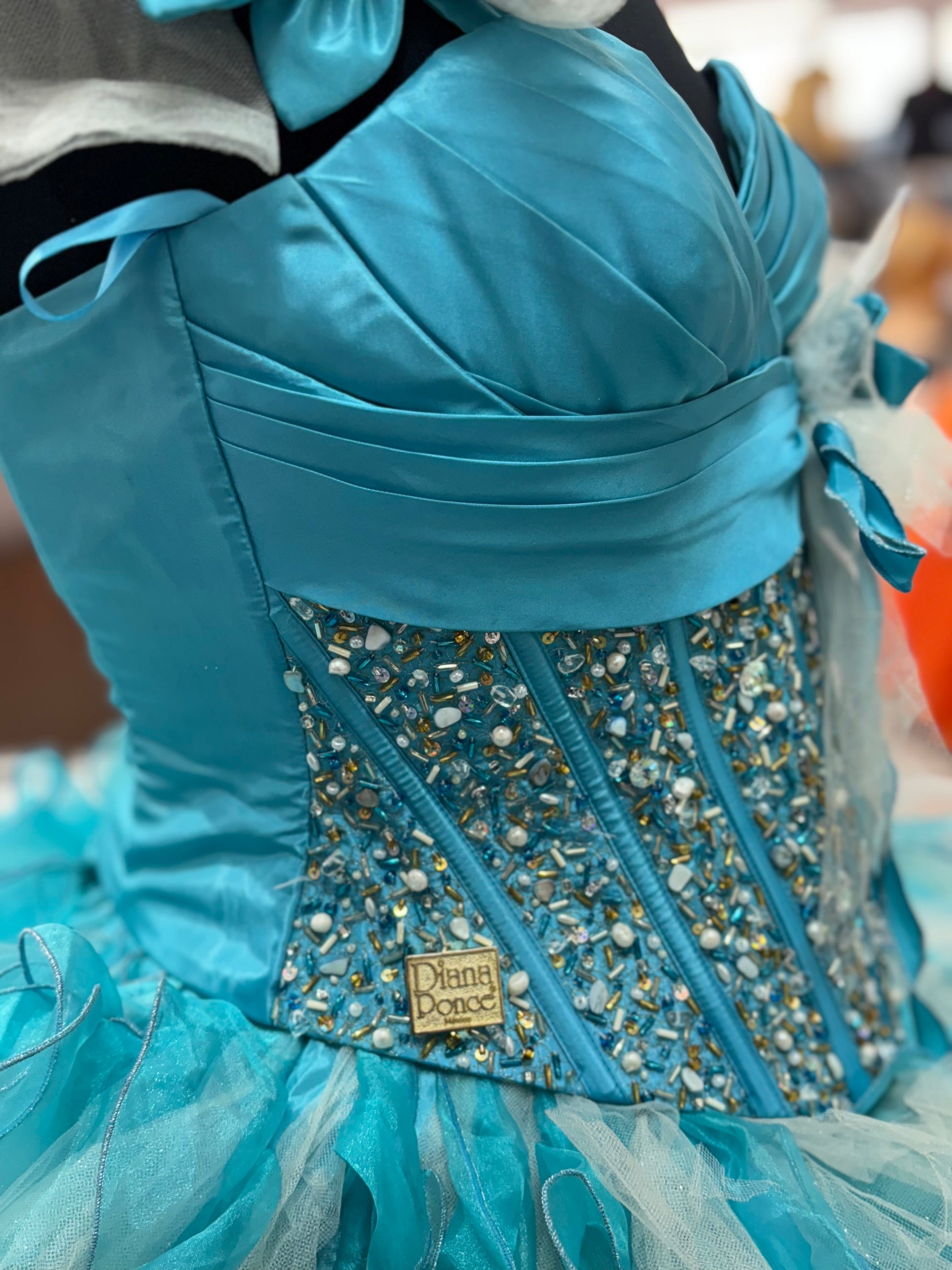 aqua blue 15 dresses Mumuleo Aqua Blue Princess Quinceanera Dress