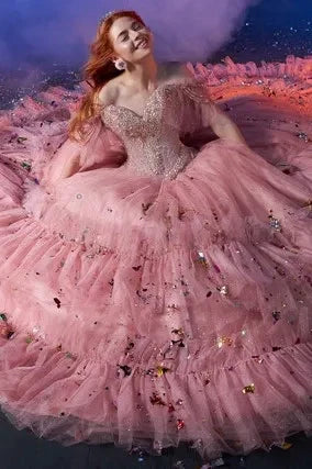 Ragazza d92 592 — Gold Quinceañera Dress
