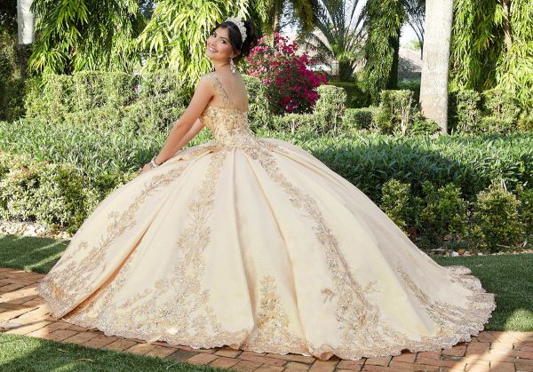 Morilee 60121 — Gold Quinceañera Dress