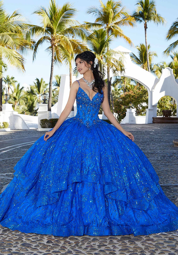 Morilee 60163 — Blue Quinceañera Dress
