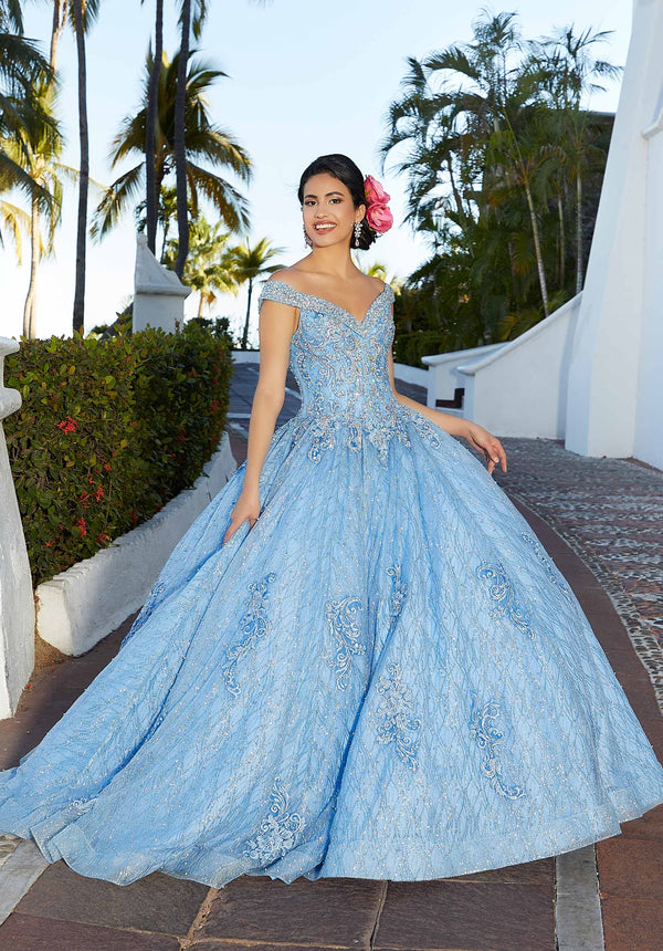 Morilee 89357 — Blue Quinceañera Dress