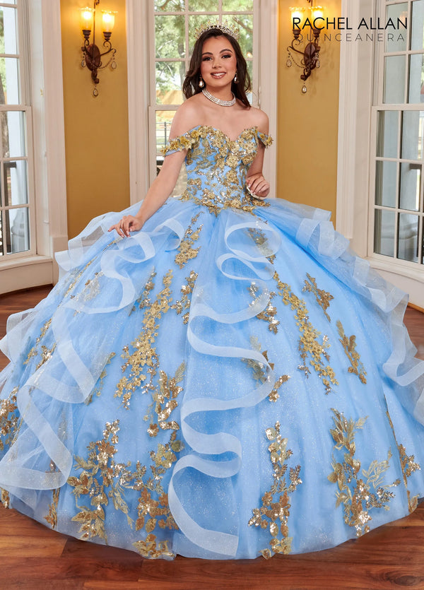 Rachel Allen RQ2165 — Blue Quinceañera Dress